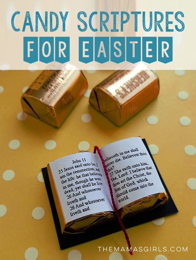 Candy Scriptures for Easter -   23 religious easter crafts
 ideas