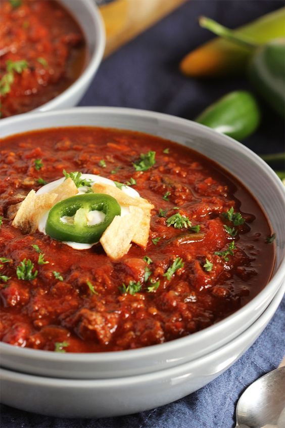 Sweet and Spicy Slow Cooker Chili -   23 sweet chili recipes
 ideas