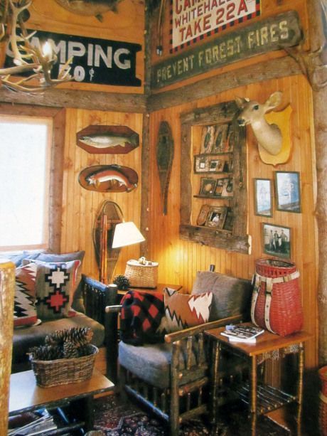23 vintage cabin decor
 ideas