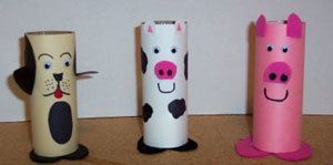 15+ Clever Crafts Using Toilet Paper Tubes -   24 barnyard animal crafts
 ideas
