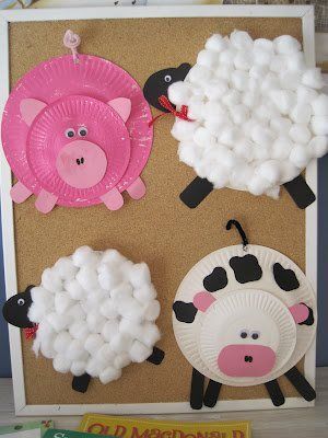 Hot pins: Creative pre-school crafts -   24 barnyard animal crafts
 ideas