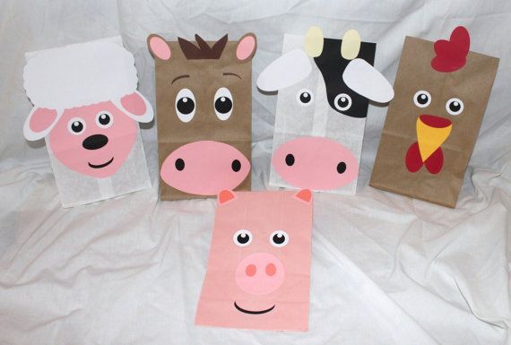 Farm Barnyard Animal Party Favors Kids by CherishedBlessings, $13.99 -   24 barnyard animal crafts
 ideas