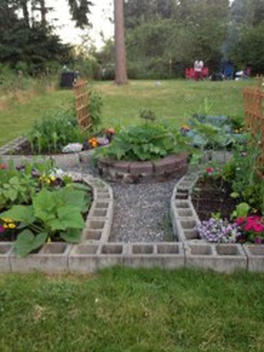 Creative cinder block backyard ideas on a budget 23 -   24 cinder block garden beds
 ideas