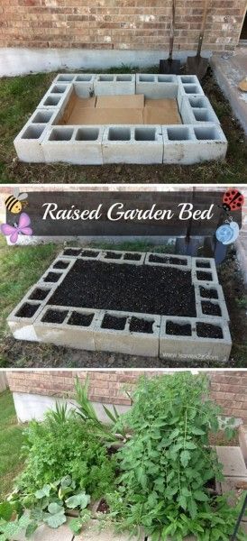 28 Practical, Functional, and Creative Ways to Use Cinder Blocks -   24 cinder block garden beds
 ideas