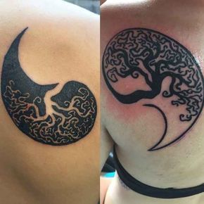 53 Insanely Creative Matching Tattoo Ideas -   24 creative couple tattoo
 ideas