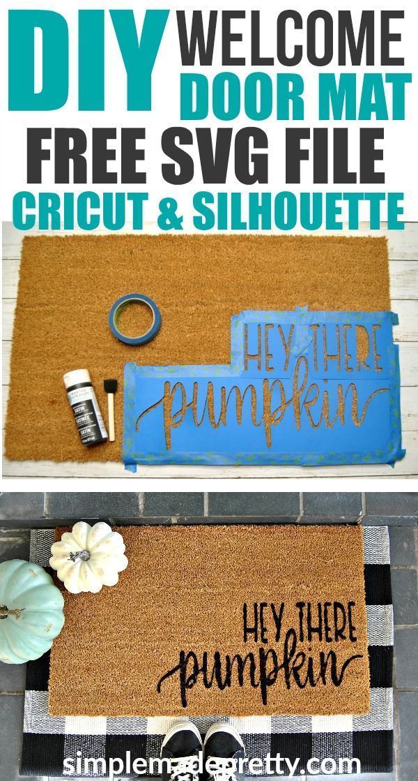 DIY Fall Welcome Mat With Free SVG File (for Cricut & Silhouette) -   DIY & Crafts
