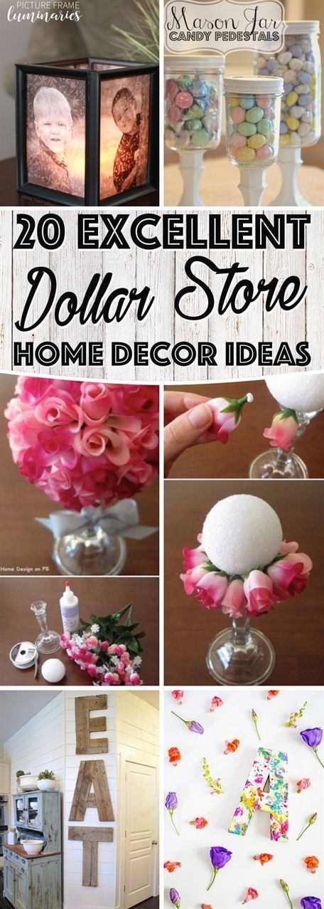 You won’t believe, but these 20 DIY dollar store home decor ideas are simply fantastic. Make your inexpensive items and see how people will line up at your doors to just take a sneak-peak of your DIY…More #DIYDecorating -   24 diy home dollar store ideas