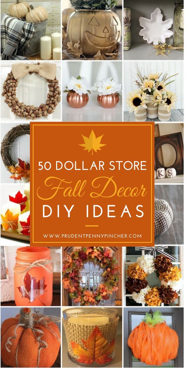 50 Dollar Store Fall Decor DIY Ideas -   24 diy home dollar store ideas
