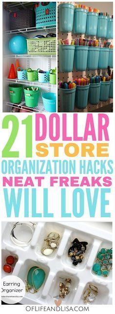 21 Dollar Store Organization Hacks Neat Freaks Will Love -   24 diy home dollar store ideas