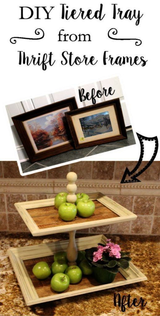 Dollar Store Crafts - DIY Tiered Trays From Thrift Store Frames - Best Cheap DIY Dollar Store Craft Ideas for Kids Teen Adults Gifts and For Home - Christmas Gift Ideas Jewelry Easy Decorations. Crafts to Make and Sell and Organization Projects Lauren B Montana -   24 diy home dollar store ideas