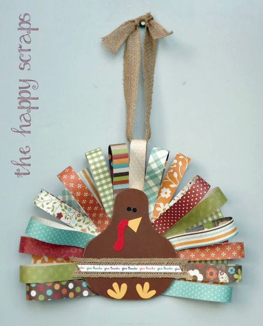 Love this paper turkey! :) We are SO making this for our front door! -   24 fall paper crafts
 ideas
