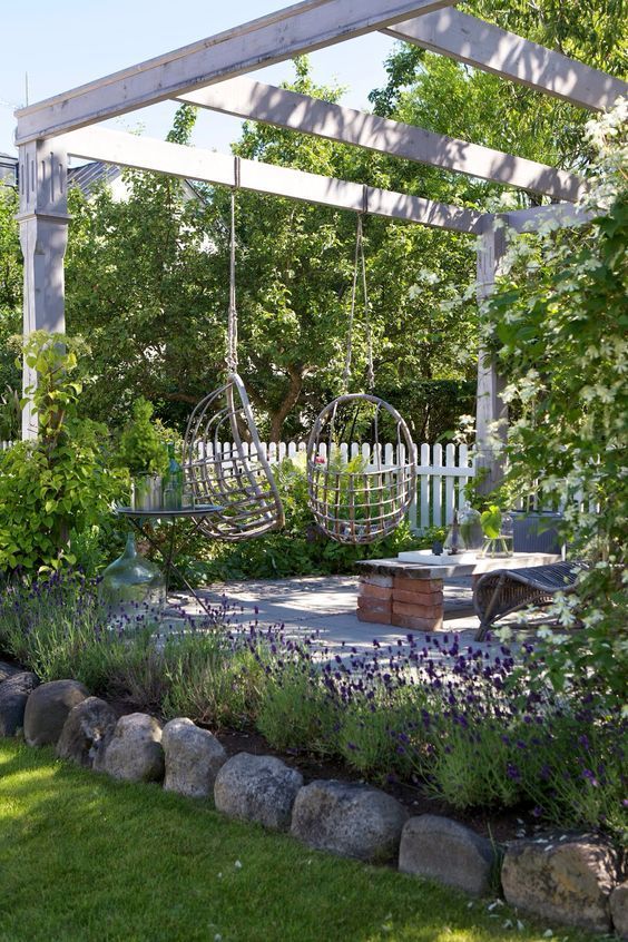 50 Awesome Pergola Design Ideas -   24 garden seating swing
 ideas