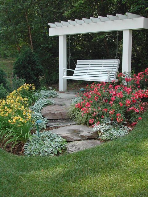 Gardening Ideas - Creative Projects and Decor -   24 garden seating swing
 ideas