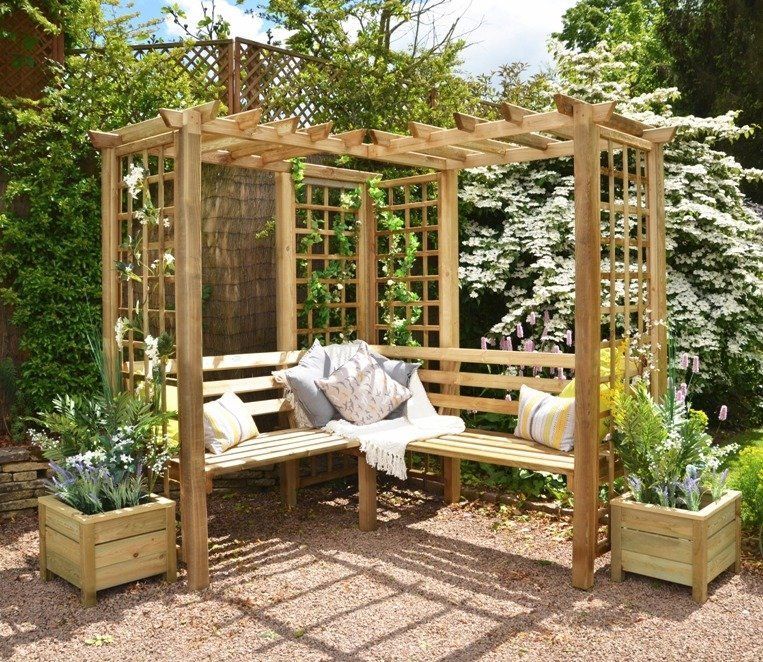 Forest Sorrento Arbour -   24 garden seating swing
 ideas