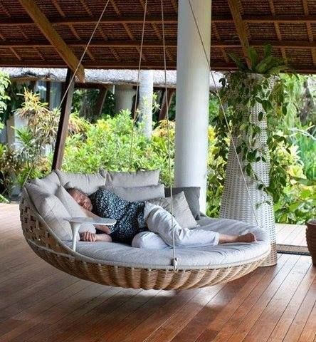 Perfect cabin porch                                                                                                                                                      More -   24 garden seating swing
 ideas