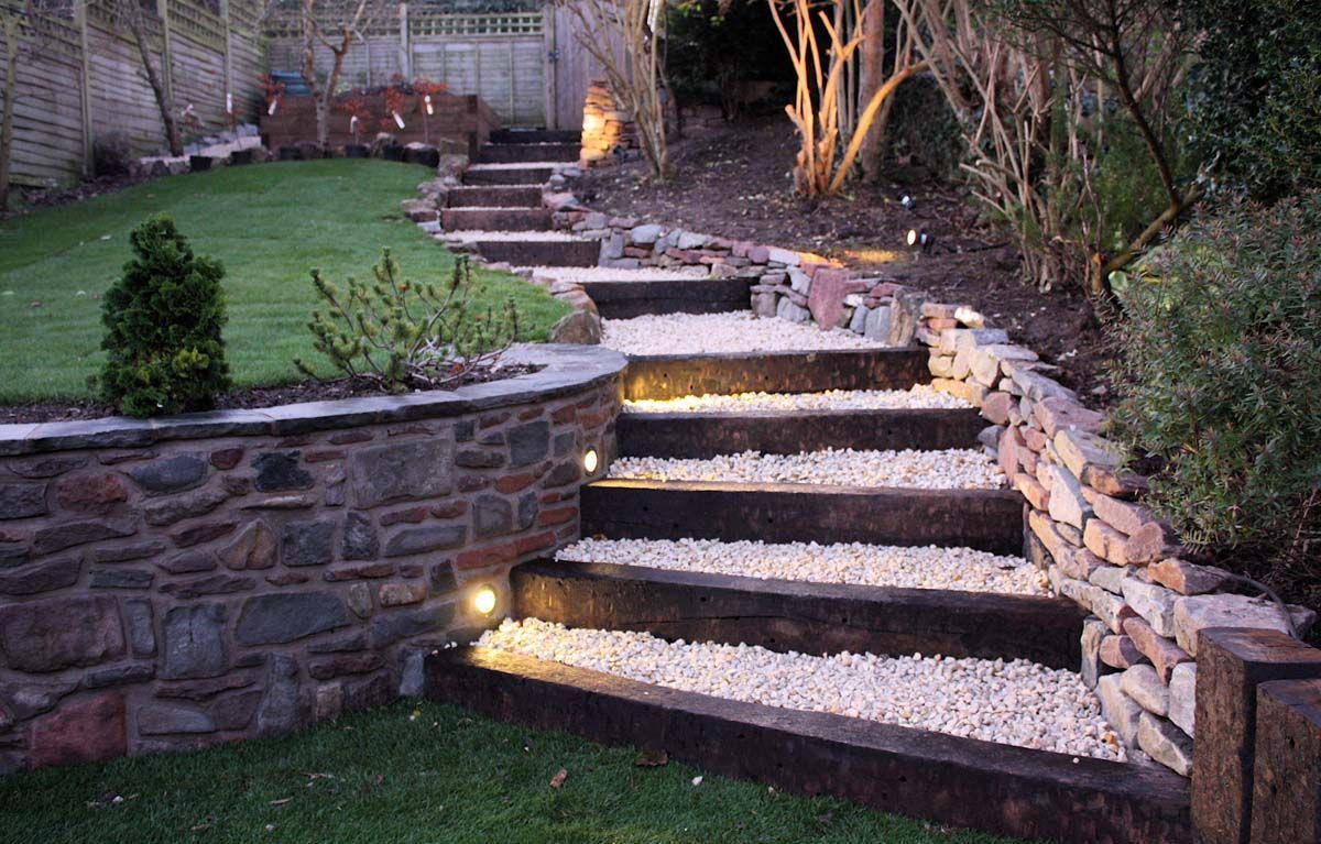 16 Astonishing Garden Stairs Design Snapshot Ideas -   24 garden steps long
 ideas