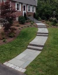 Image result for long tread low riser front door garden steps -   24 garden steps long
 ideas