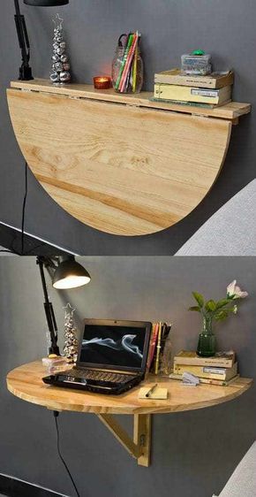 11 Smart Tricks for Small Space Living -   24 small decor wood
 ideas