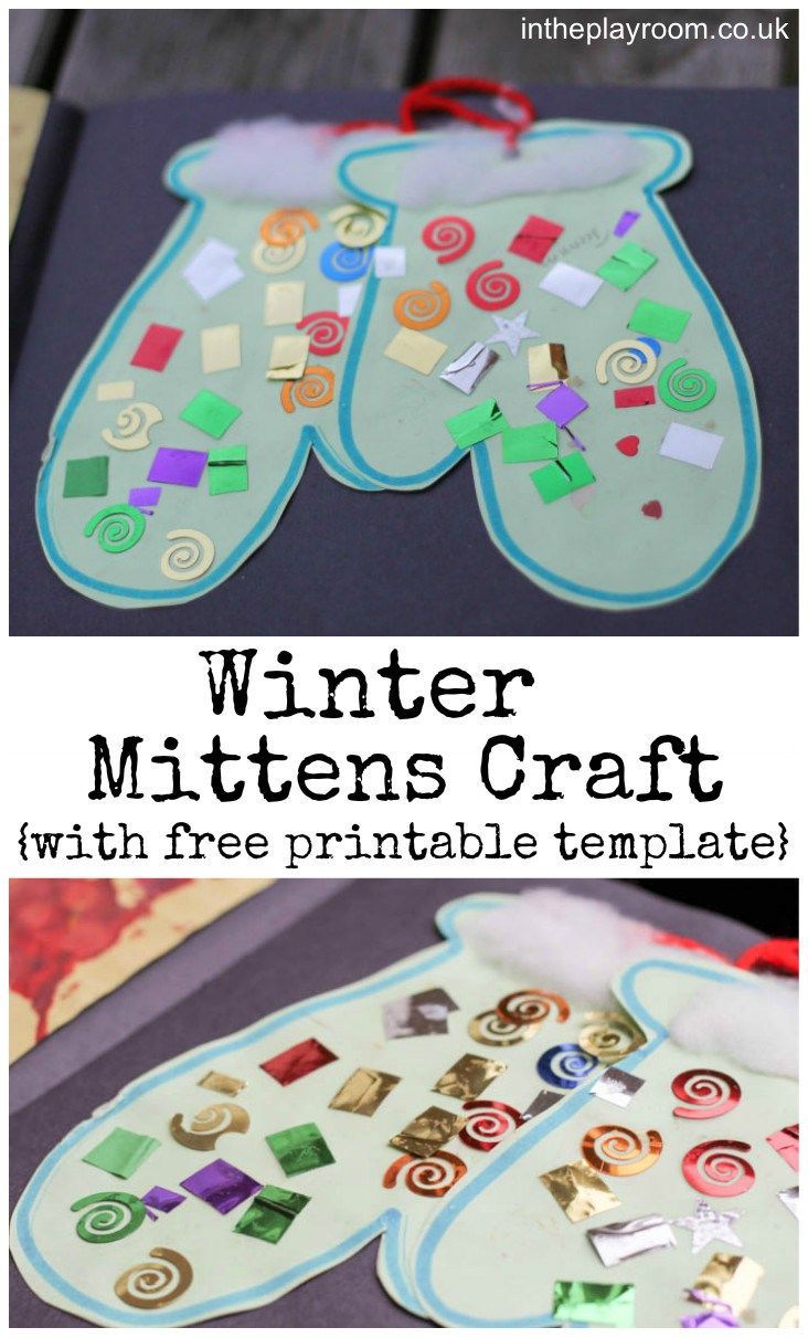 Winter Mittens Craft -   24 winter crafts mittens
 ideas