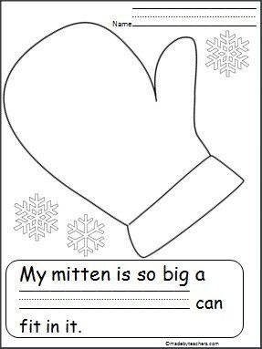 24 winter crafts mittens
 ideas