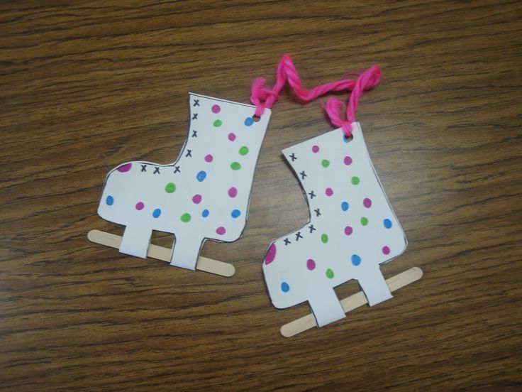 Ice skates craft--and more winter program ideas                                                                                                                                                                                 More -   24 winter crafts mittens
 ideas