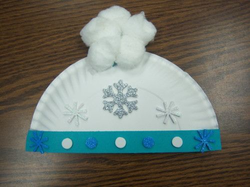 Paper plate winter hats- craft for toddlers and preschool. -   24 winter crafts mittens
 ideas