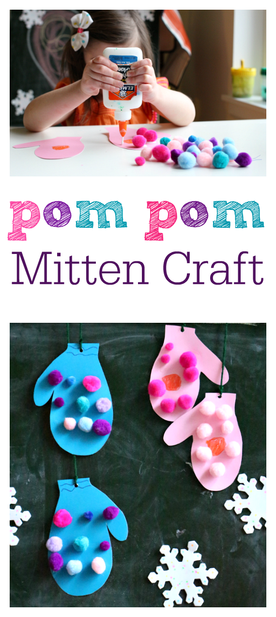 24 winter crafts mittens
 ideas