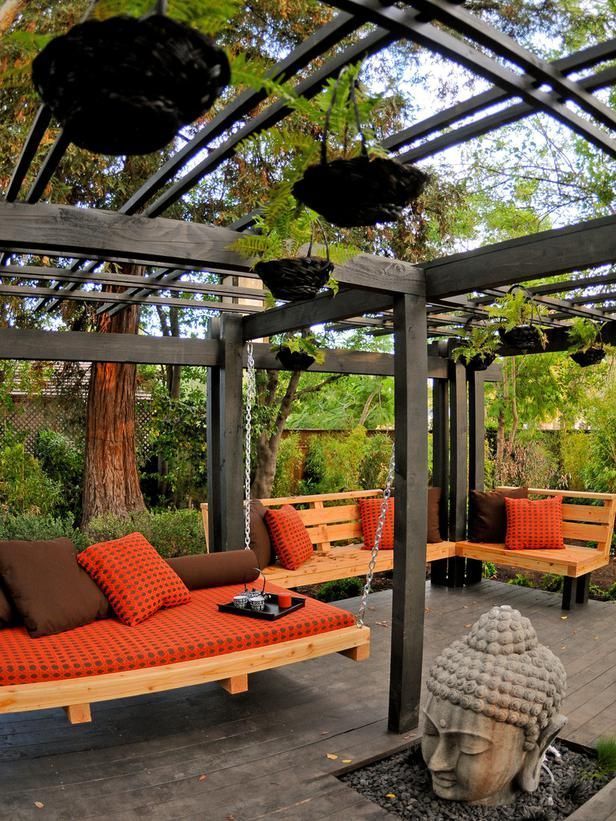 Our Favorite Designer Outdoor Rooms -   24 zen garden bench
 ideas