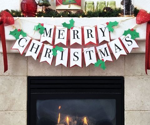 Over 50 Quick and Easy Holiday Crafts -   25 diy christmas banner
 ideas