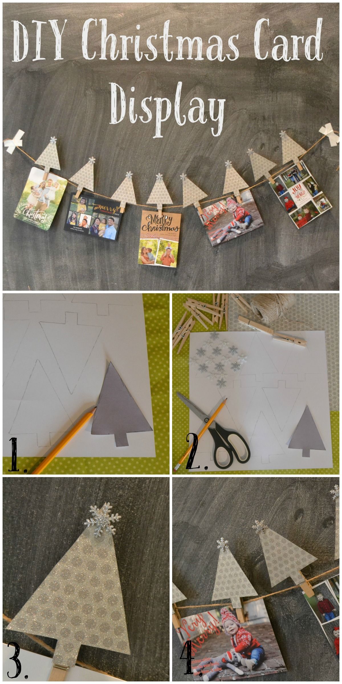 DIY Christmas Card Display -   25 diy christmas banner
 ideas