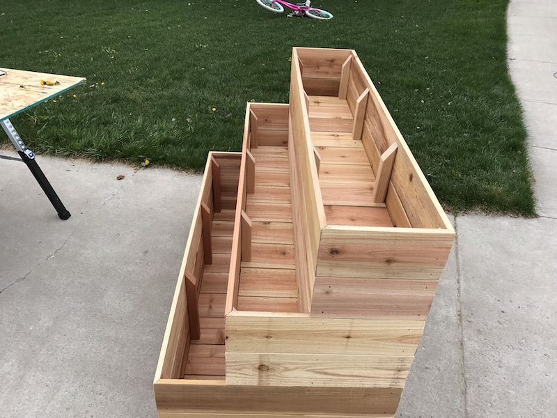 How to Build a Tiered Garden Planter Box -   25 garden beds wall
 ideas