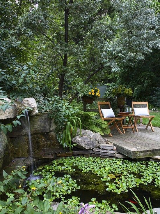 25 garden pond design
 ideas