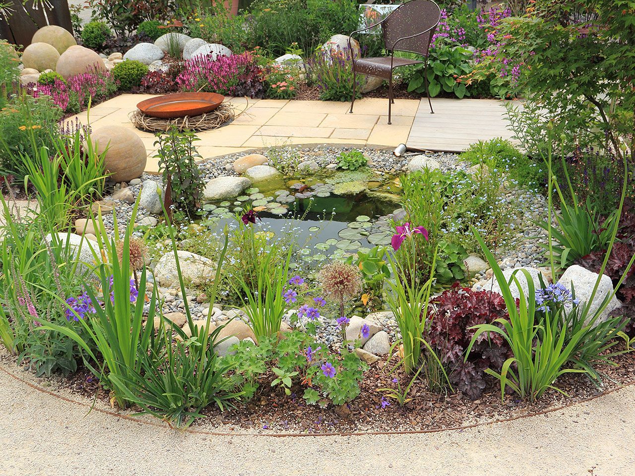 25 garden pond design
 ideas