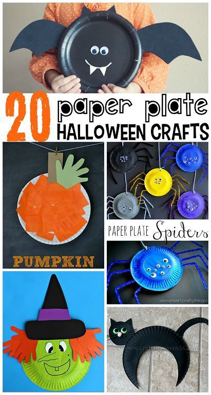 Paper Plate Halloween Crafts for Kids - Crafty Morning -   25 halloween crafts for school
 ideas