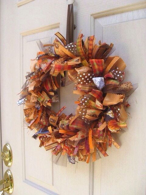 DIY Thanksgiving Decor Ideas -   25 ribbon crafts thanksgiving
 ideas