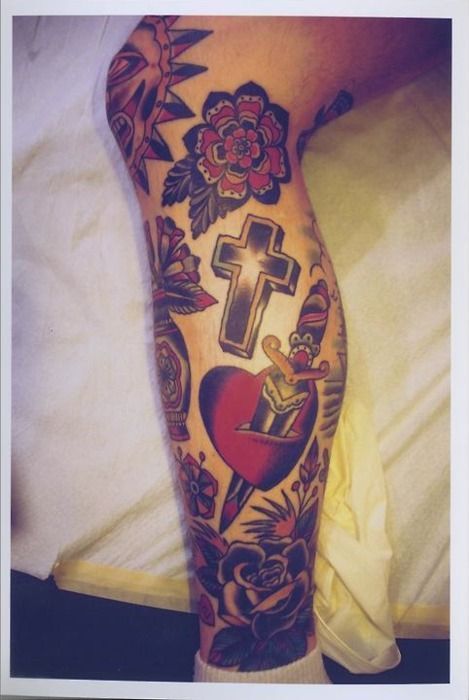 Cross -   19 traditional cross tattoo
 ideas
