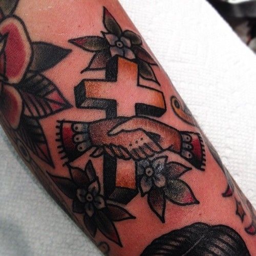 19 traditional cross tattoo
 ideas