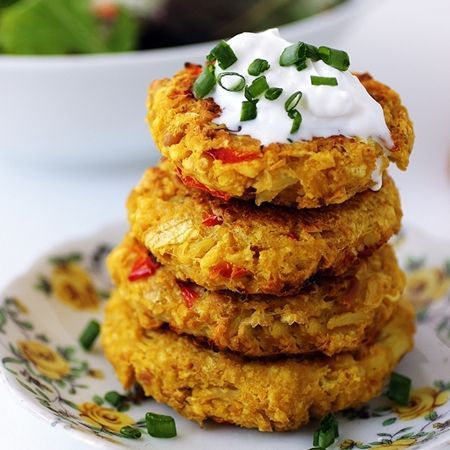 Cauliflower Chickpea Patties -   19 vegetarian recipes vegan
 ideas