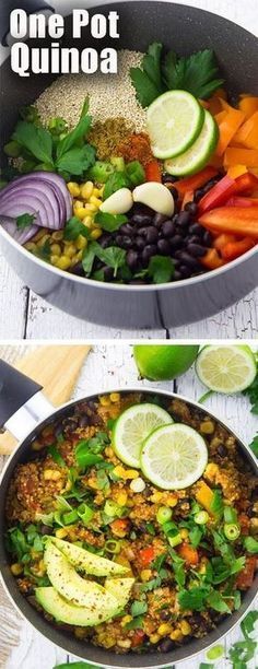 This vegan one pot Mexican quinoa chili is one of my favorite vegetarian recipes for busy weeknights! It's super healthy and so easy to make! -   19 vegetarian recipes vegan
 ideas