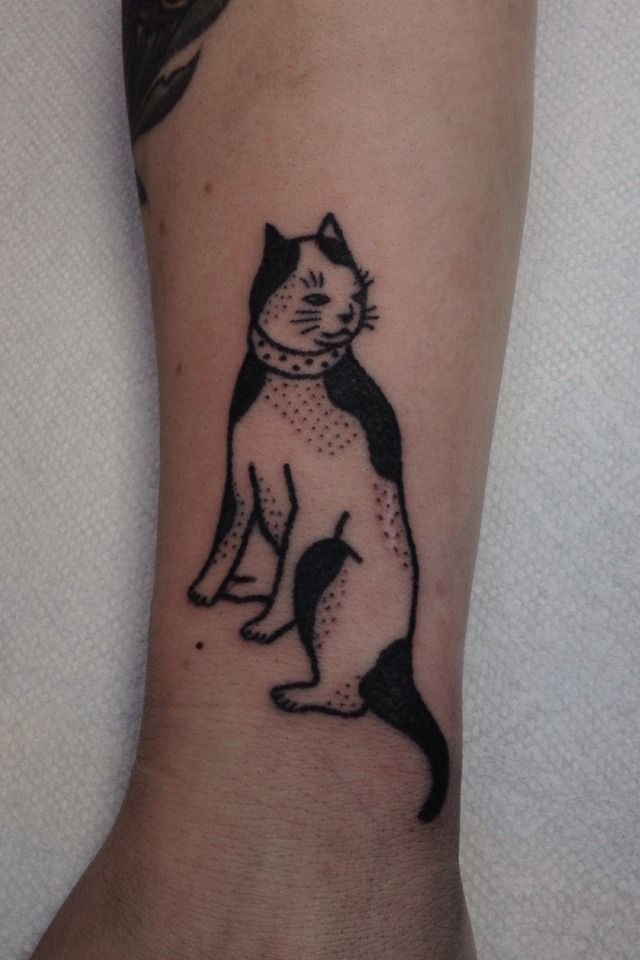 SLOWER BLACK #cat -   20 calico cat tattoo ideas