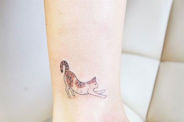 Perfect for feline lovers and fortune seekers alike. Give yourself a little luck with this sweet calico cat,  revered in Japan as a symbol of good fortune. (via @horu_tattoo) -   20 calico cat tattoo ideas