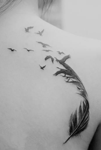 20 feather music tattoo
 ideas