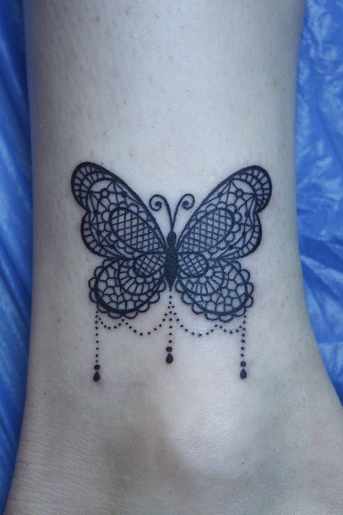 lace butterfly tattoo | lace butterfly love -   20 mandala butterfly tattoo
 ideas