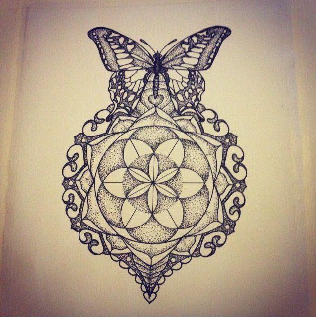 butterfly mandala -   20 mandala butterfly tattoo
 ideas