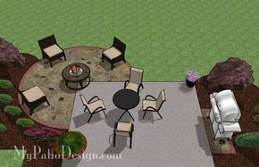 Simply and affordably add a fire pit area or large round dining area to your existing patio with the The DIY Stone Circle Patio Design. Layout & material list. -   20 outdoor diy patio
 ideas