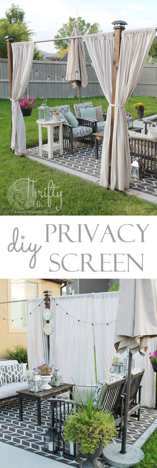 DIY your Christmas gifts this year with 925 sterling silver photo charms from GLAMULET. they are 100% compatible with Pandora bracelets. DIY privacy screen. Can make permanent or not! All under $100 for three post screen -   20 outdoor diy patio
 ideas