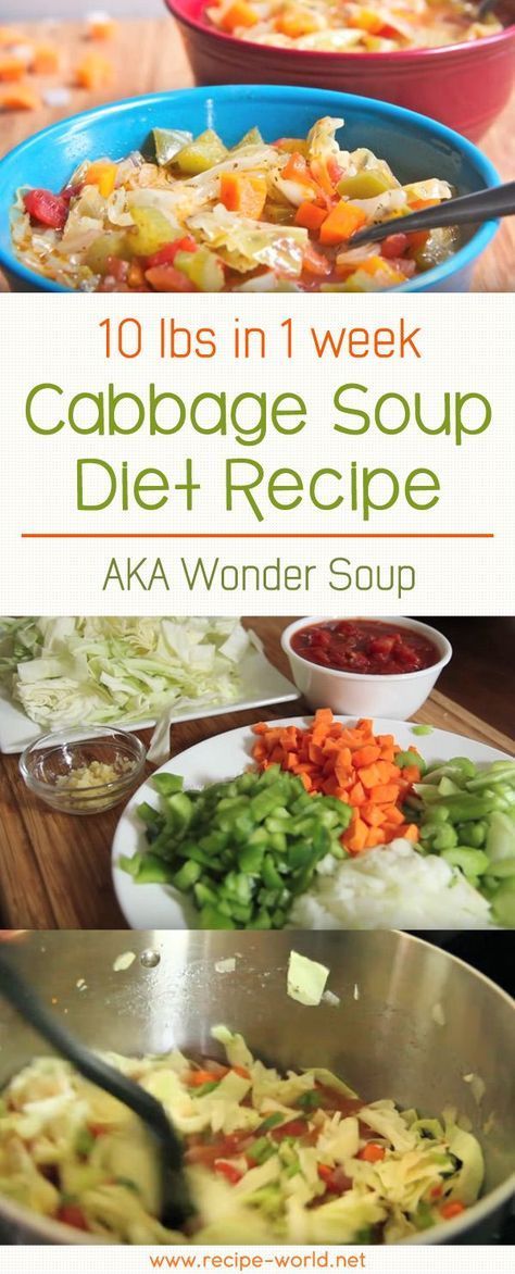 10 lbs In 1 Week Cabbage Soup Diet Recipe AKA Wonder Soup -   21 abs diet recipes
 ideas