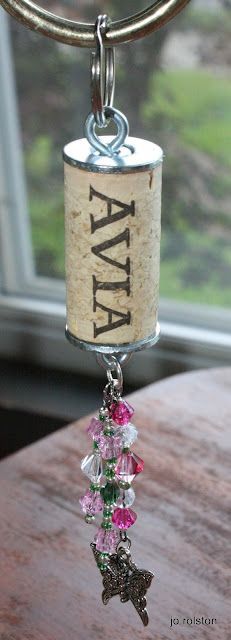 Butterfly Cork Keychain $5 -   21 cork crafts jewelry
 ideas