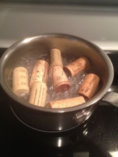 Boil corks around 10 minutes to stop them from crumbling or cracking when you cut or carve into them. -   21 cork crafts jewelry
 ideas