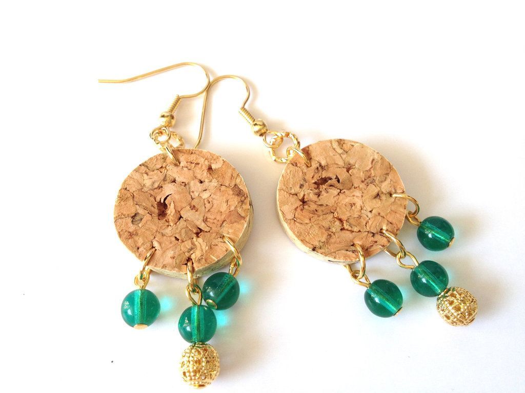 21 cork crafts jewelry
 ideas